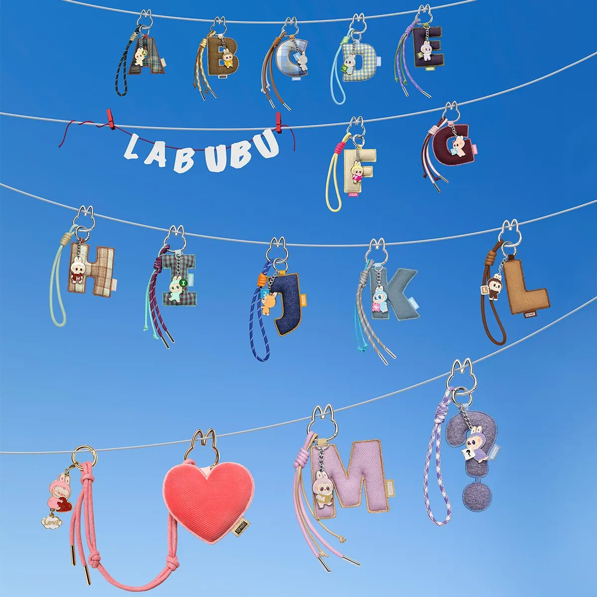 THE MONSTERS PIN FOR LOVE シリーズ アルファベットペンダント (N-Z 