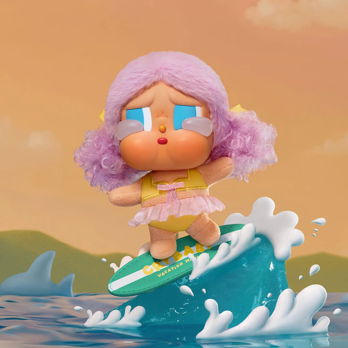 CRYBABY Vacation Mode On シリーズ ぬいぐるみペンダント - POP MART 