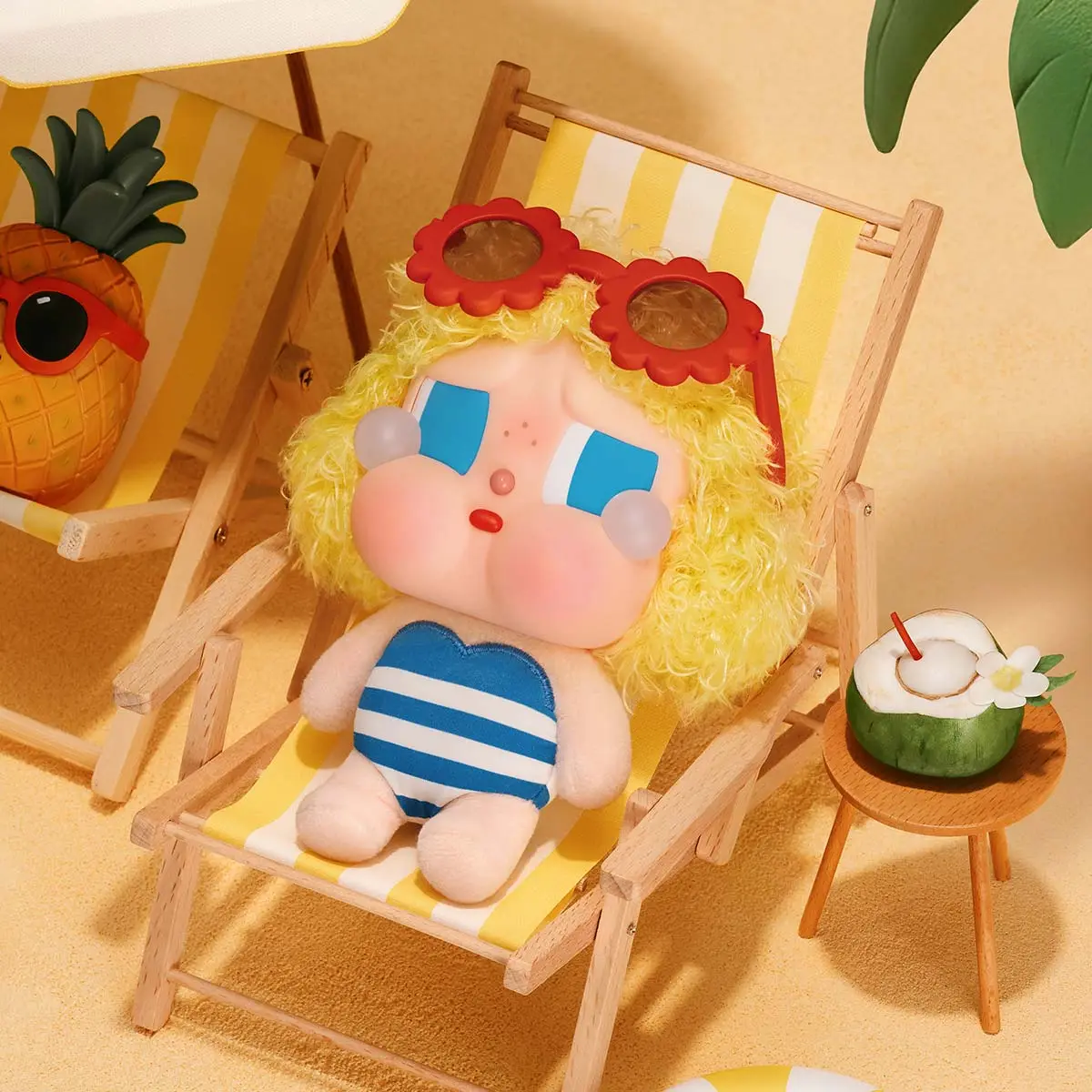 CRYBABY Vacation Mode On シリーズ ぬいぐるみペンダント - POP MART 