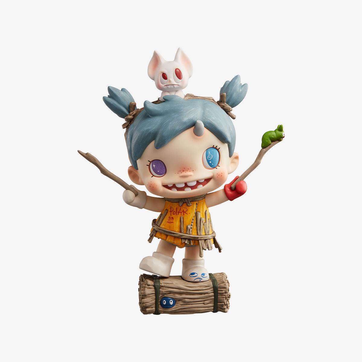 POP MART ミニキャラ グレー ぬいぐるみ POP MART（ポップマート）ぬいぐるみキーホルダー ラブブ