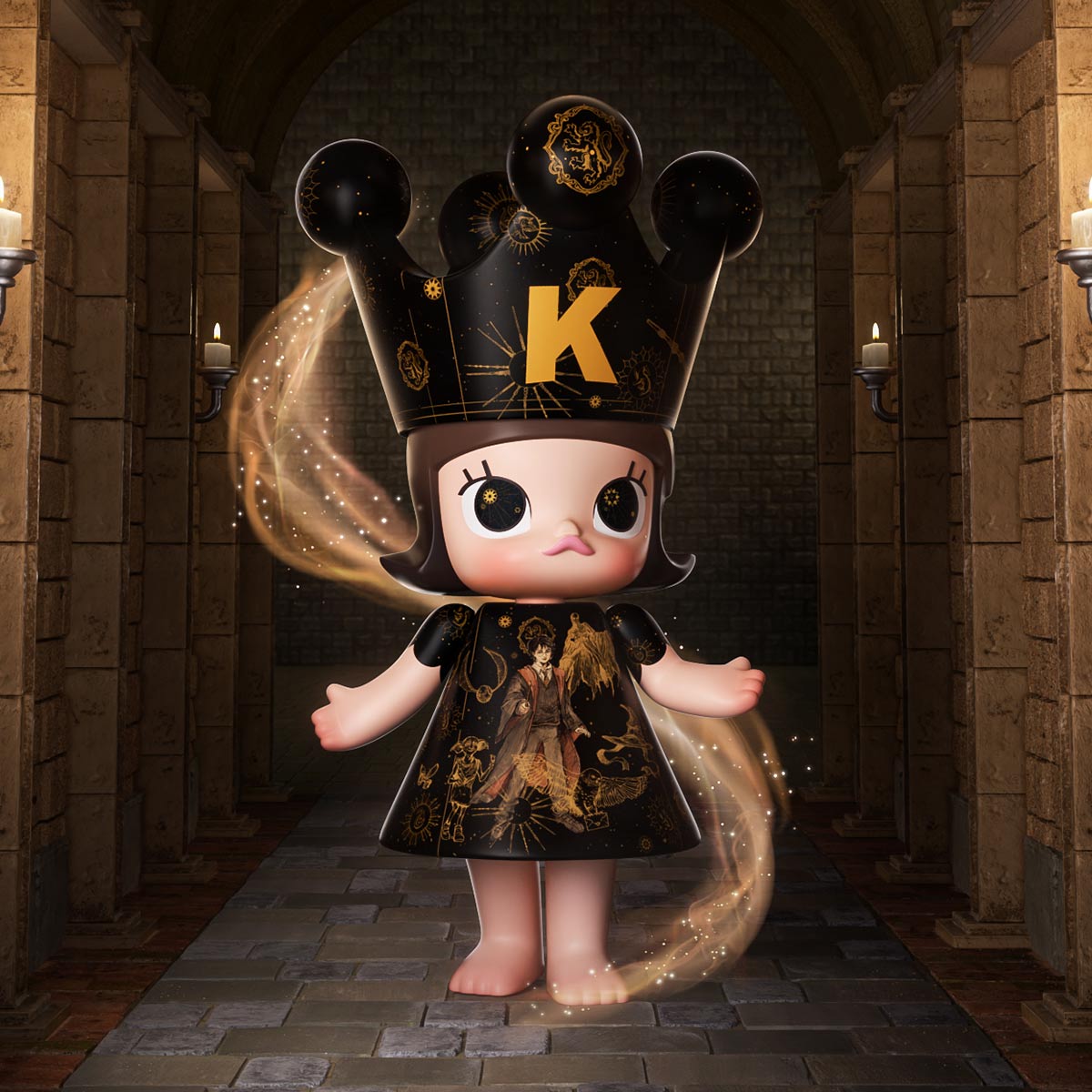日本未発売　未開封　メガロイヤル モリー 1000% ハリー・ポッター　送料無料 MEGA ROYAL MOLLY 1000% Harry Potter - POP MART (Japan)