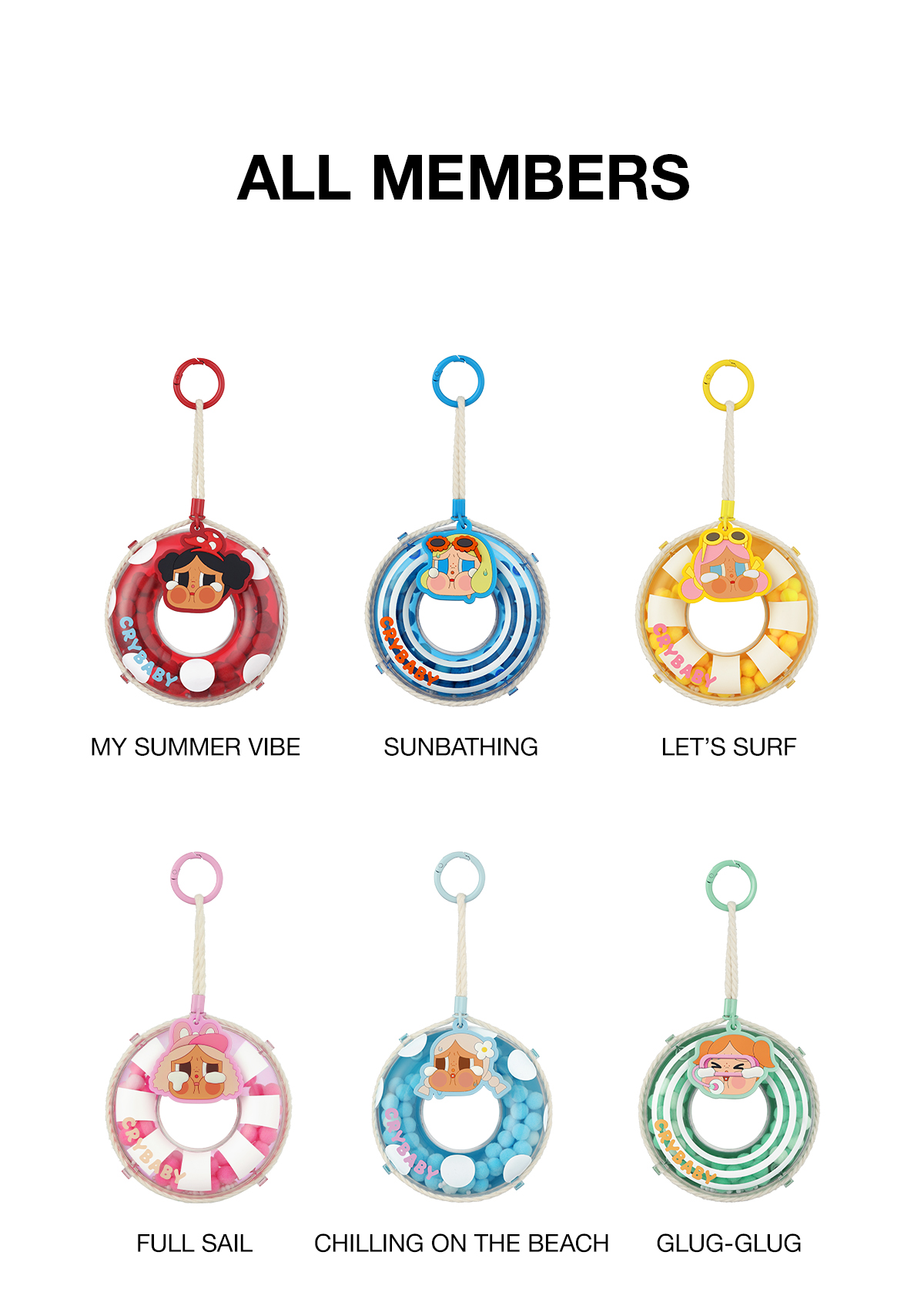 CRYBABY Vacation Mode On Series-Pendant Blind Box - POP MART