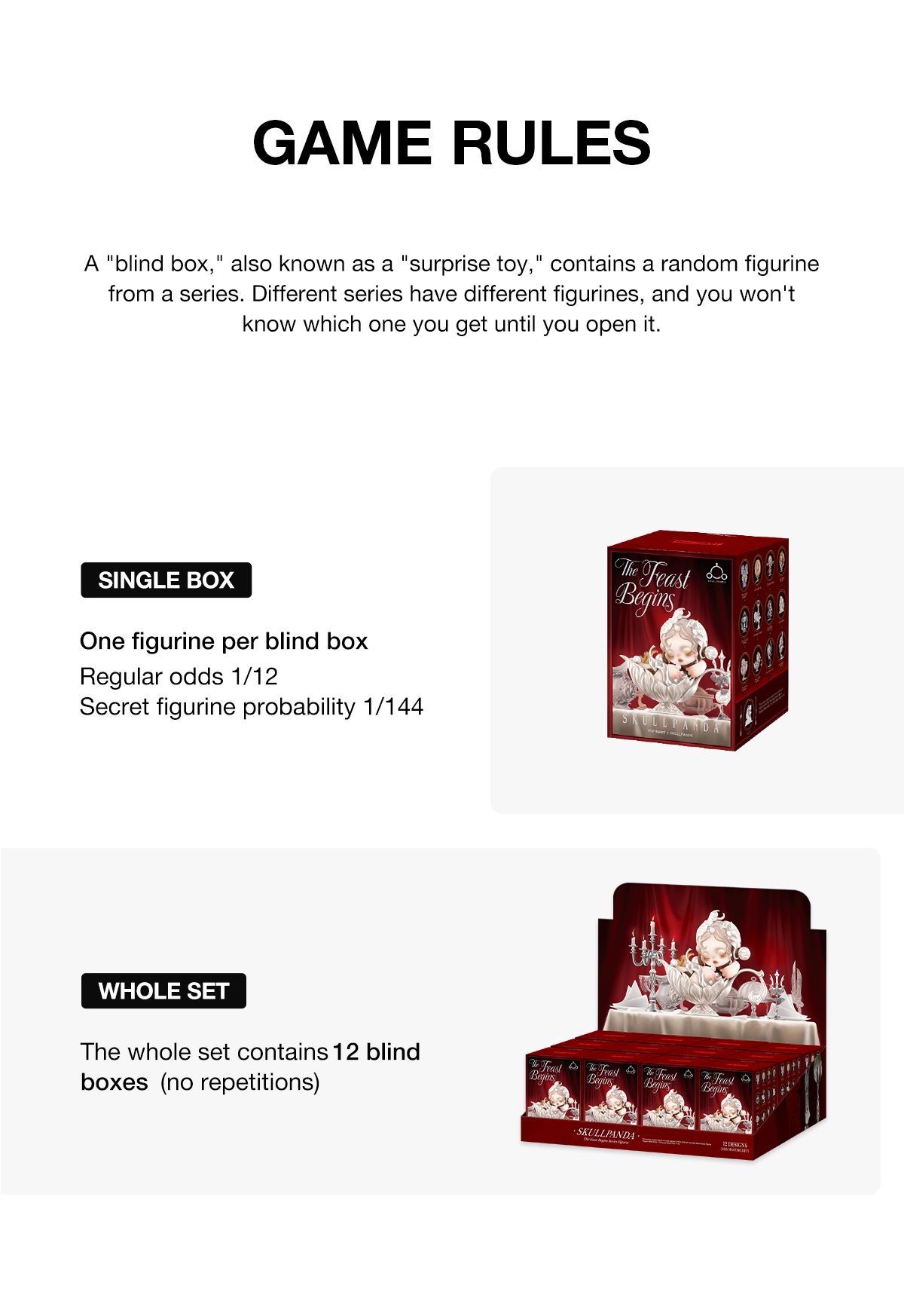 SKULLPANDA The Feast Begins Series Figures - POP MART (Japan)