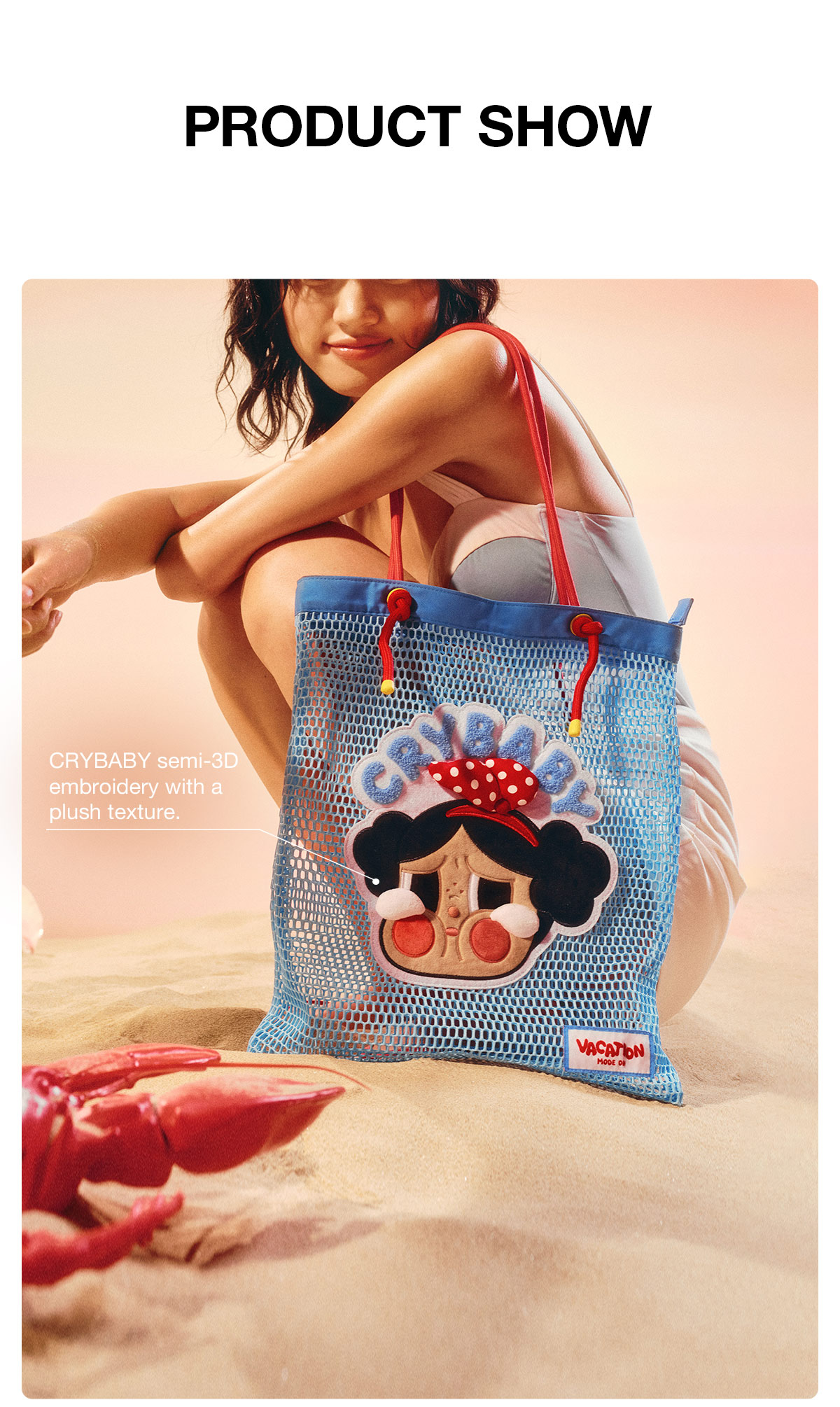 CRYBABY VACATION MODE ON クロスボディーバッグ 2点 CRYBABY Vacation Mode On Series-Shoulder Bag - POP MART (United
