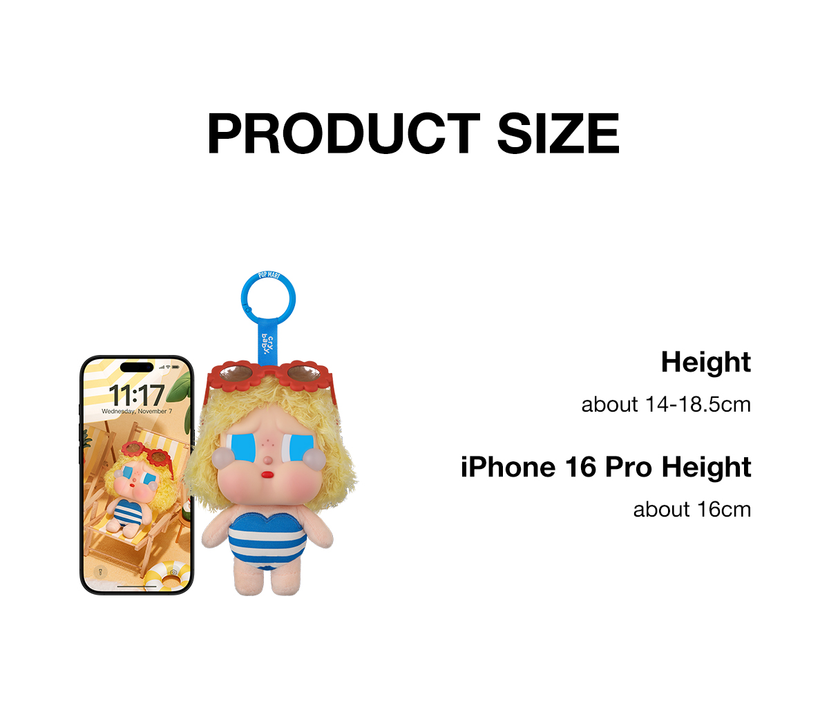 CRYBABY Vacation Mode On Series-Vinyl Plush Pendant Blind Box