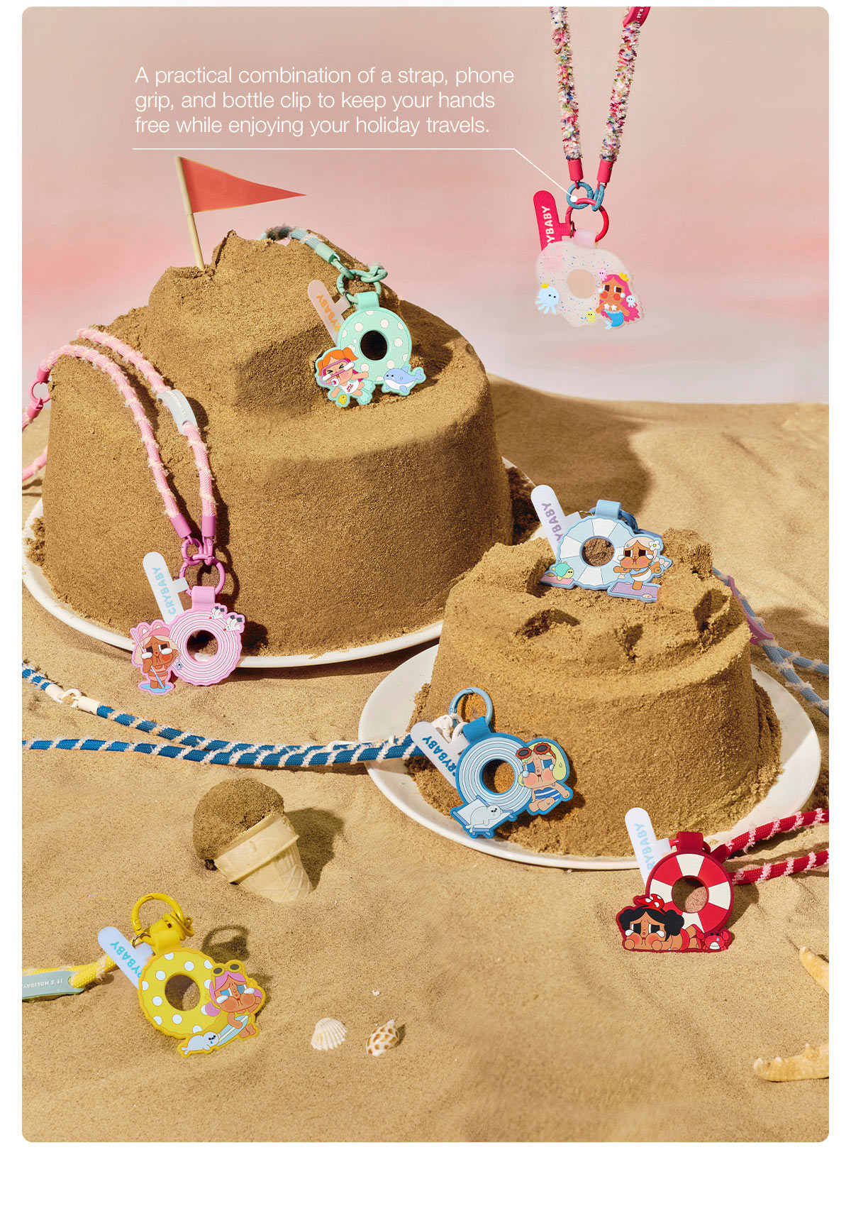 CRYBABY Vacation Mode On Series-Long Lanyard Blind Box - POP MART
