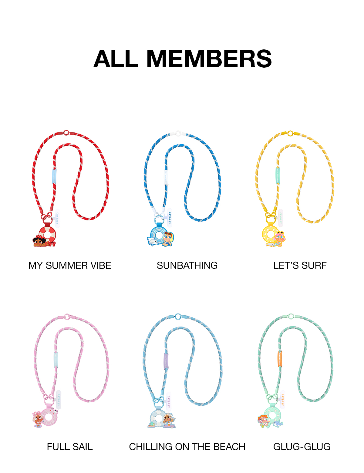 POP NOW:CRYBABY Vacation Mode On Series-Long Lanyard Blind Box