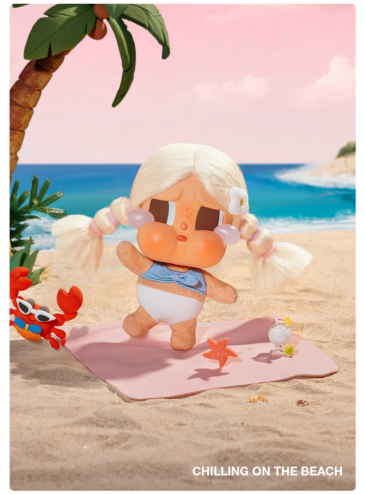CRYBABY Vacation Mode On Series-Vinyl Plush Pendant Blind Box