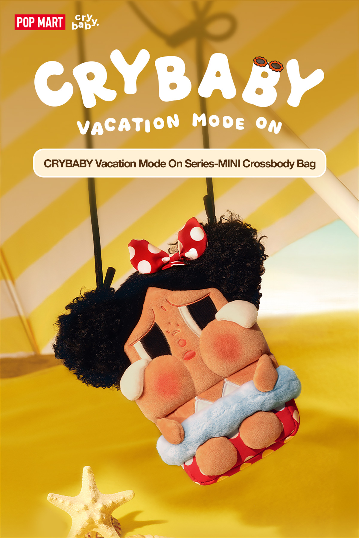 CRYBABY Vacation Mode On ミニクロスボディバッグ セット CRYBABY Vacation Mode On Series-MINI Crossbody Bag - POP MART (Japan)