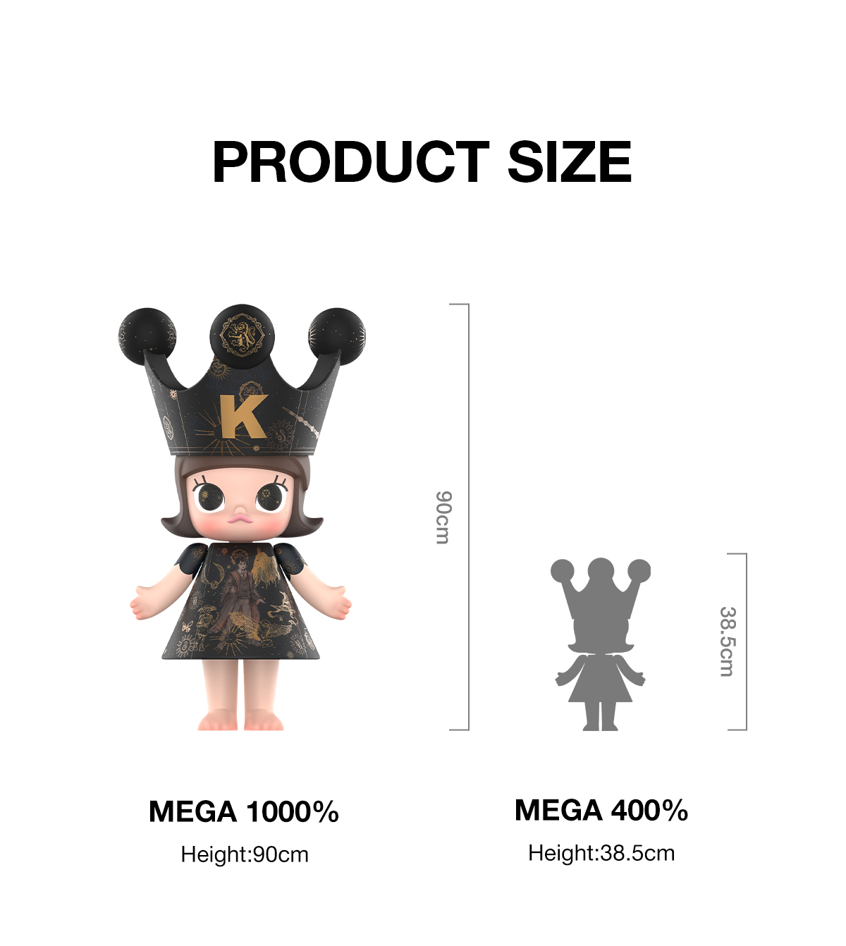 日本未発売　未開封　メガロイヤル モリー 1000% ハリー・ポッター　送料無料 MEGA ROYAL MOLLY 1000% Harry Potter - POP MART (Japan)