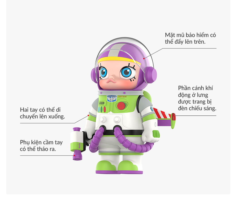 MEGA SPACE MOLLY 400% Buzz Lightyear - POP MART (Greece)