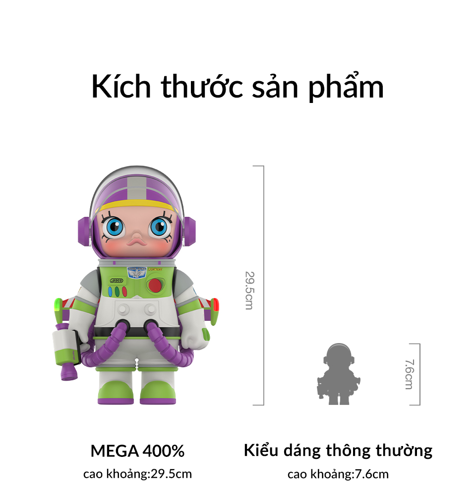 MEGA SPACE MOLLY 400% Buzz Lightyear - POP MART (Slovenia)