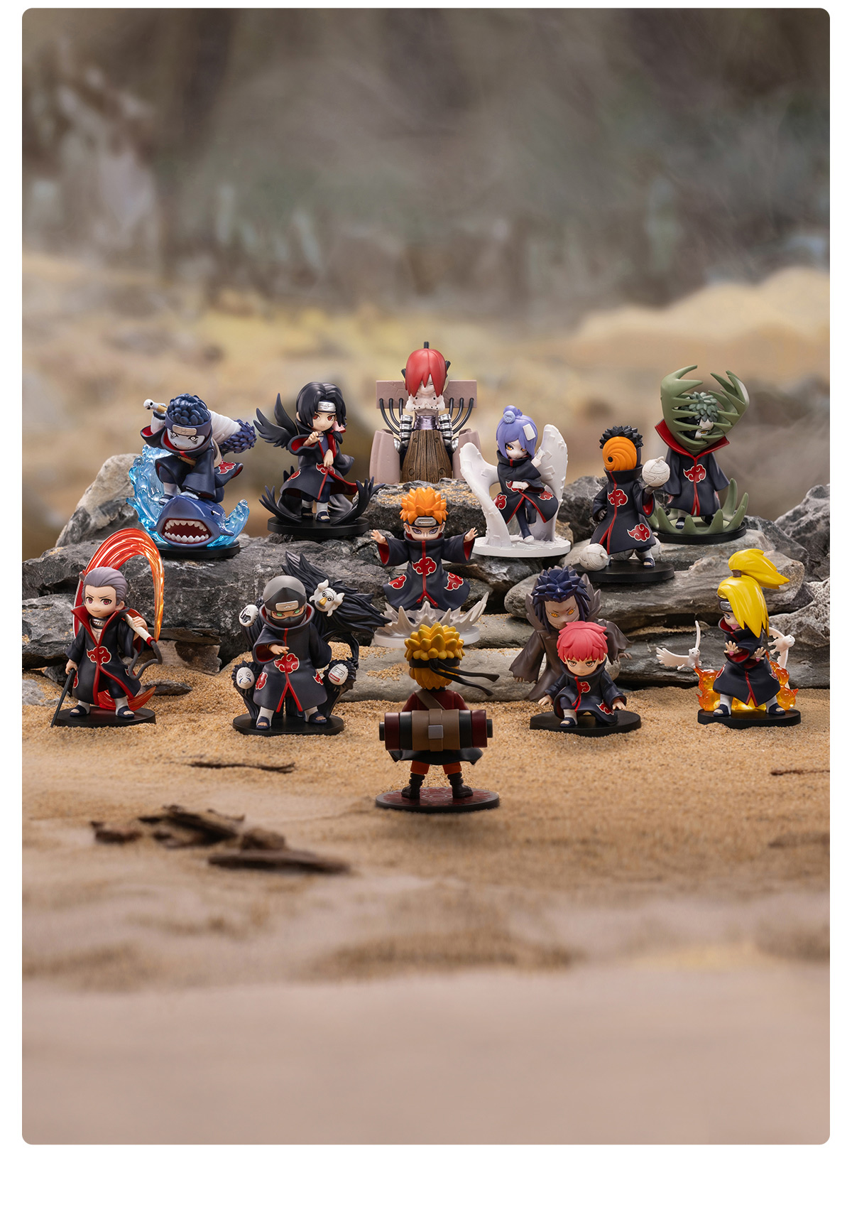 Naruto: Shippuden Series Battle Against Akatsuki Themed Figure