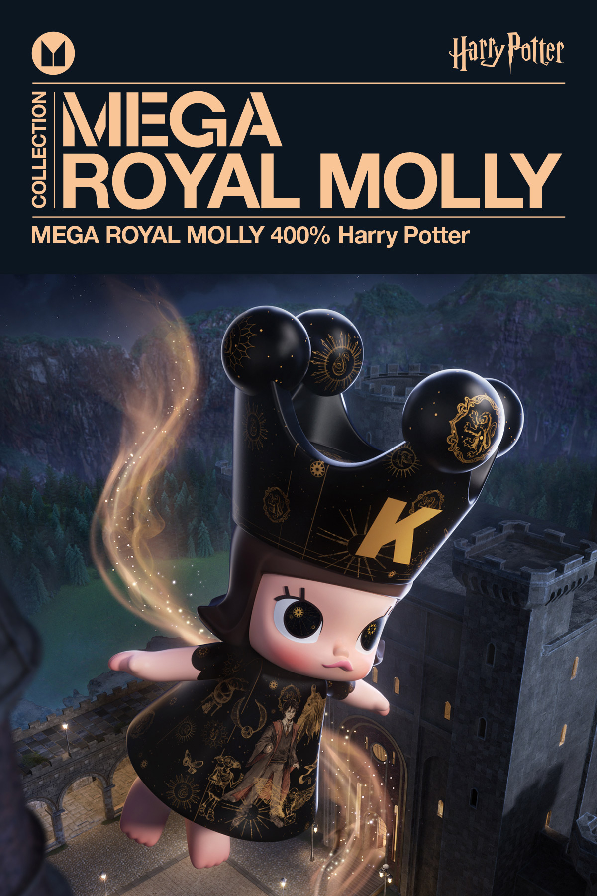 その他 MEGA  MOLLY 400% Harry Potter MEGA ROYAL MOLLY 400% Harry Potter - POP MART (Japan)