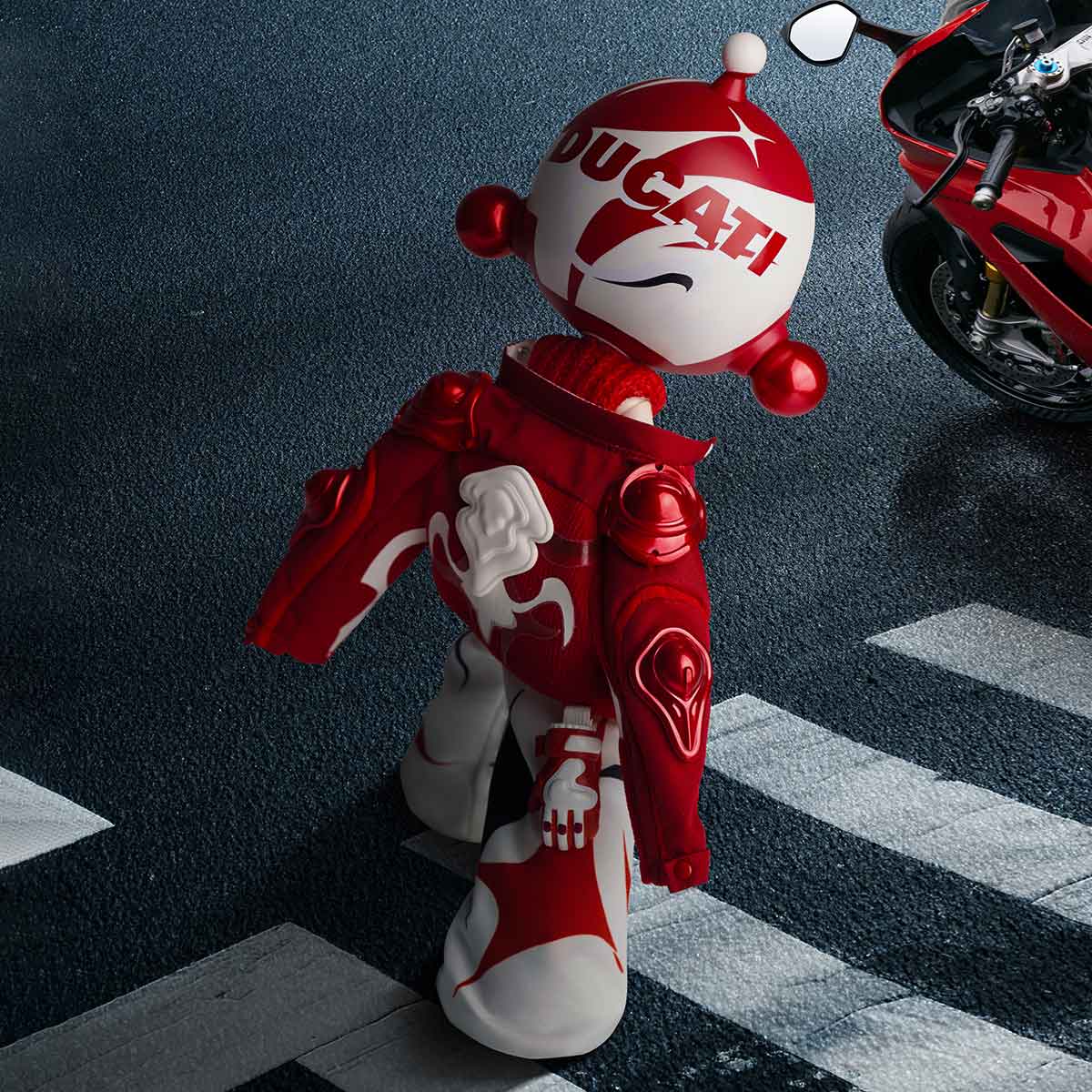 SKULLPANDA × DUCATI 1/6 Action Figure - POP MART (South Korea)