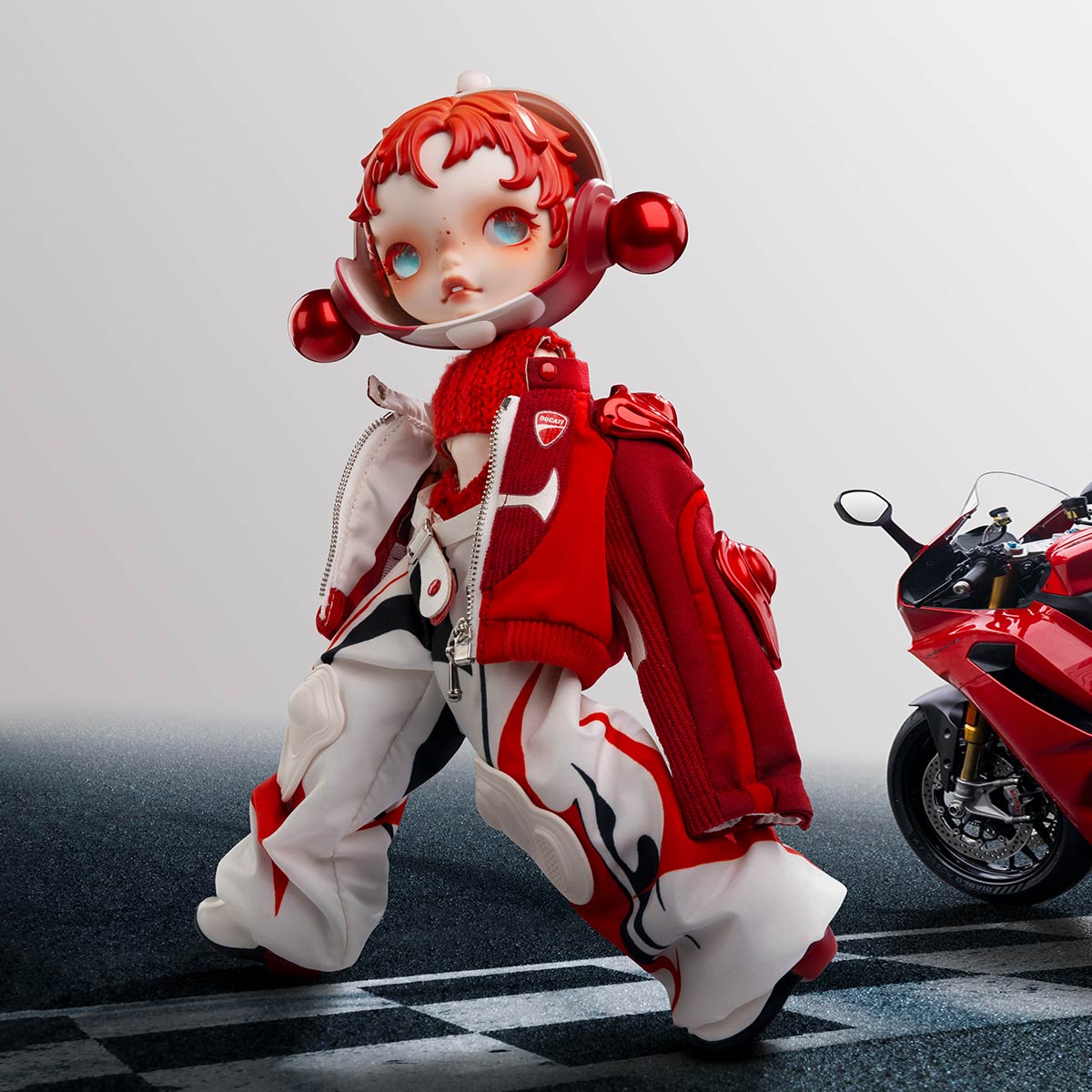 SKULLPANDA × DUCATI 1/6 Action Figure - POP MART (Switzerland)