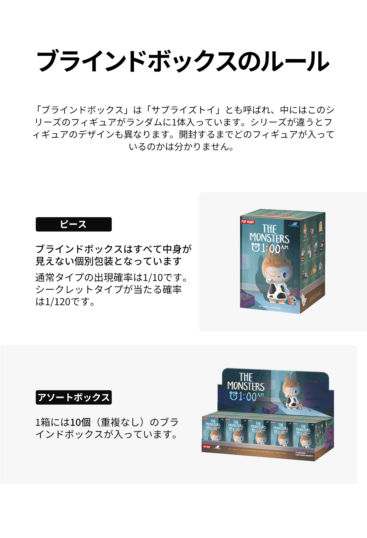 THE MONSTERS 1:00 A.M. シリーズ - POP MART (Japan)