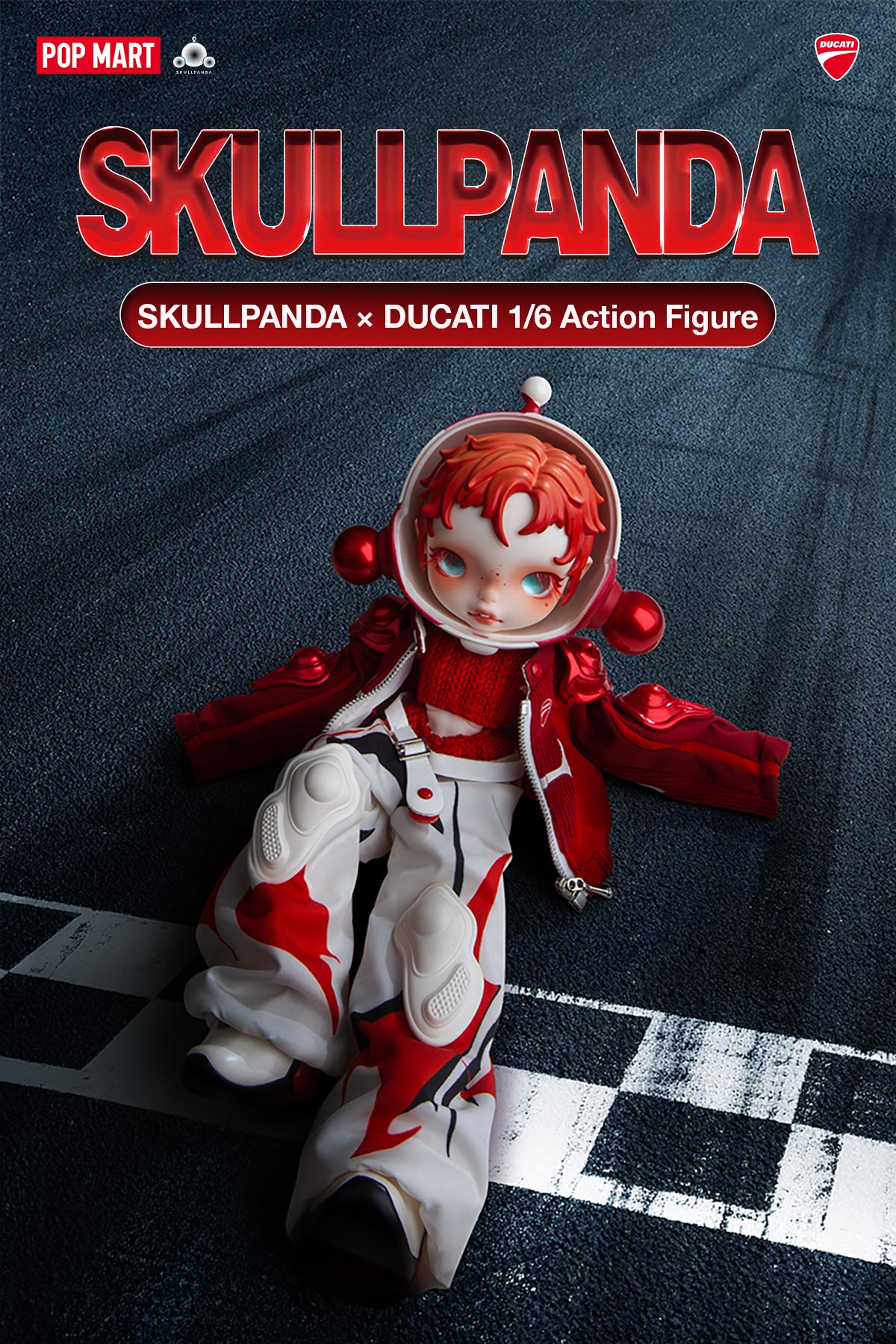 SKULLPANDA × DUCATI 1/6 Action Figure SKULLPANDA × DUCATI 1/6 Action Figure - POP MART (Japan)