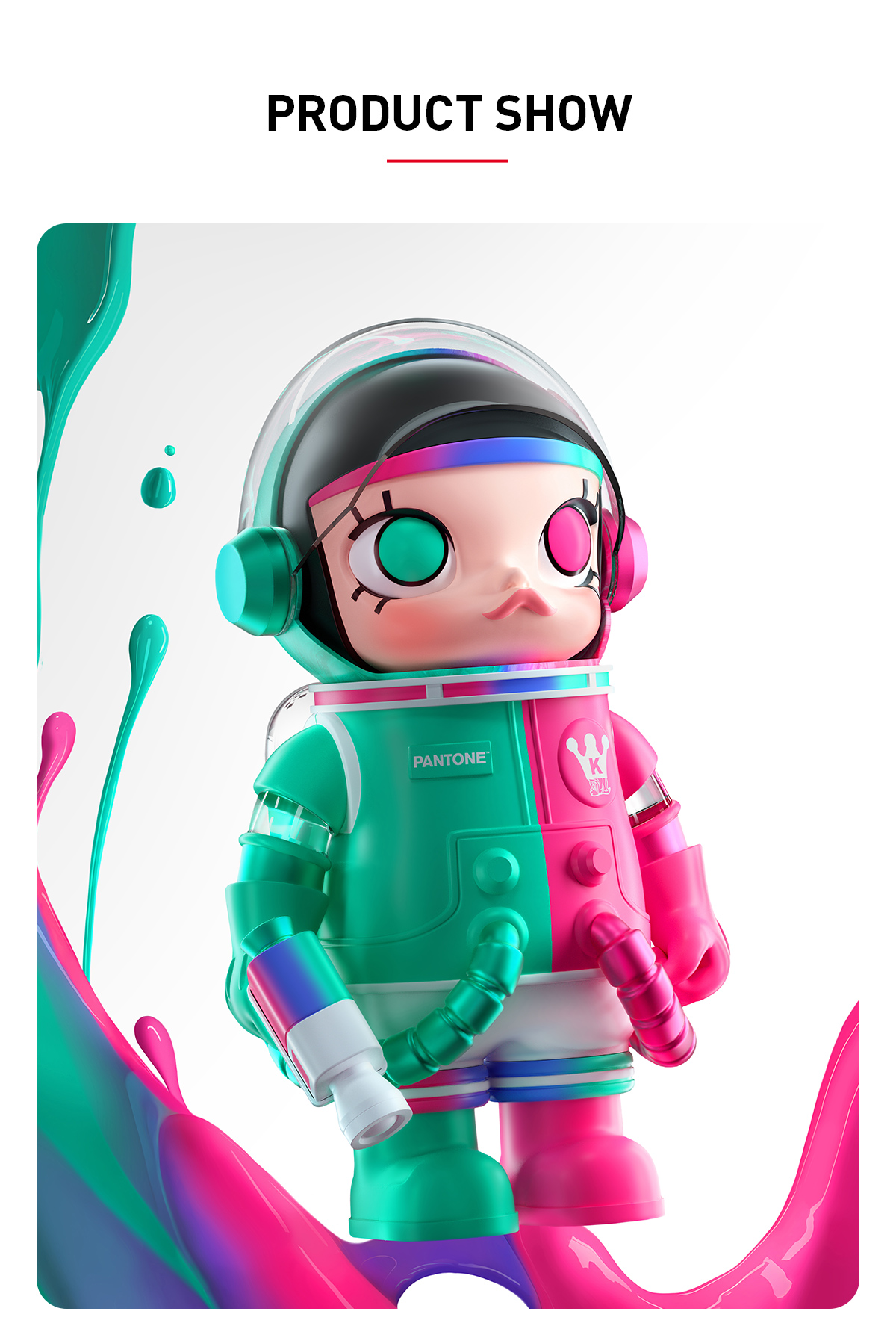 MEGA SPACE MOLLY 1000% PANTONE - POP MART (Australia)