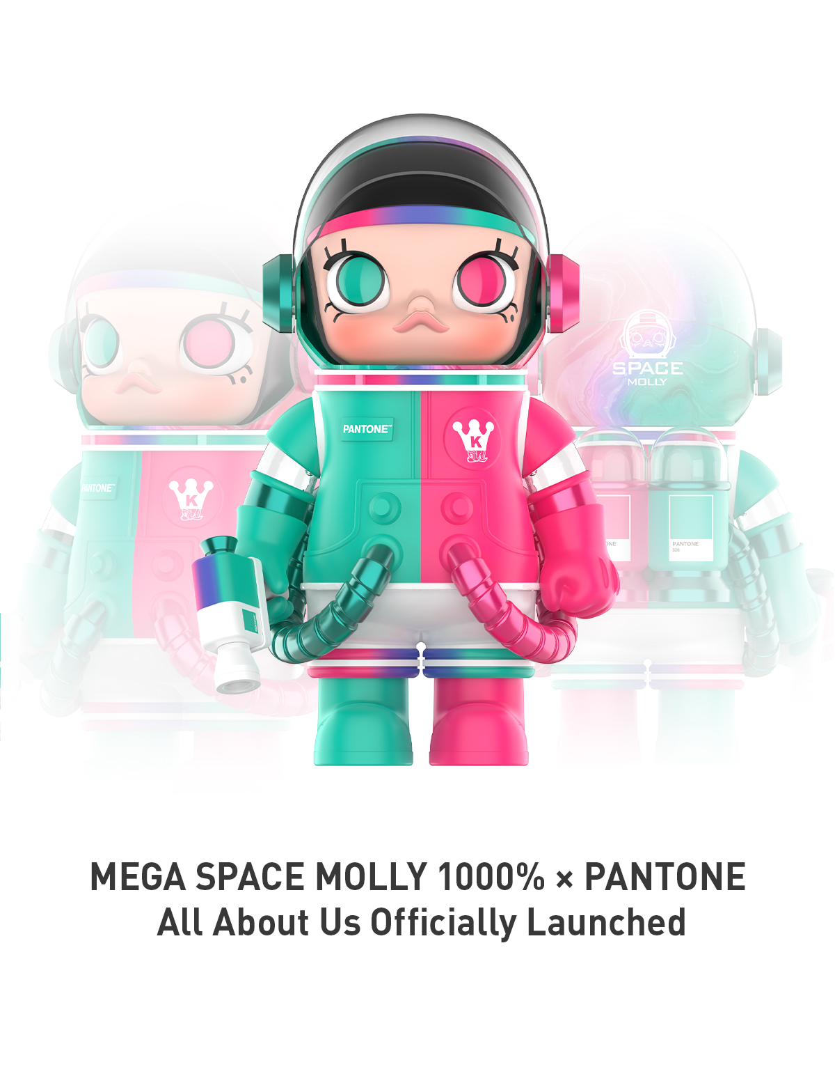 MEGA SPACE MOLLY 1000% PANTONE - POP MART (Australia)