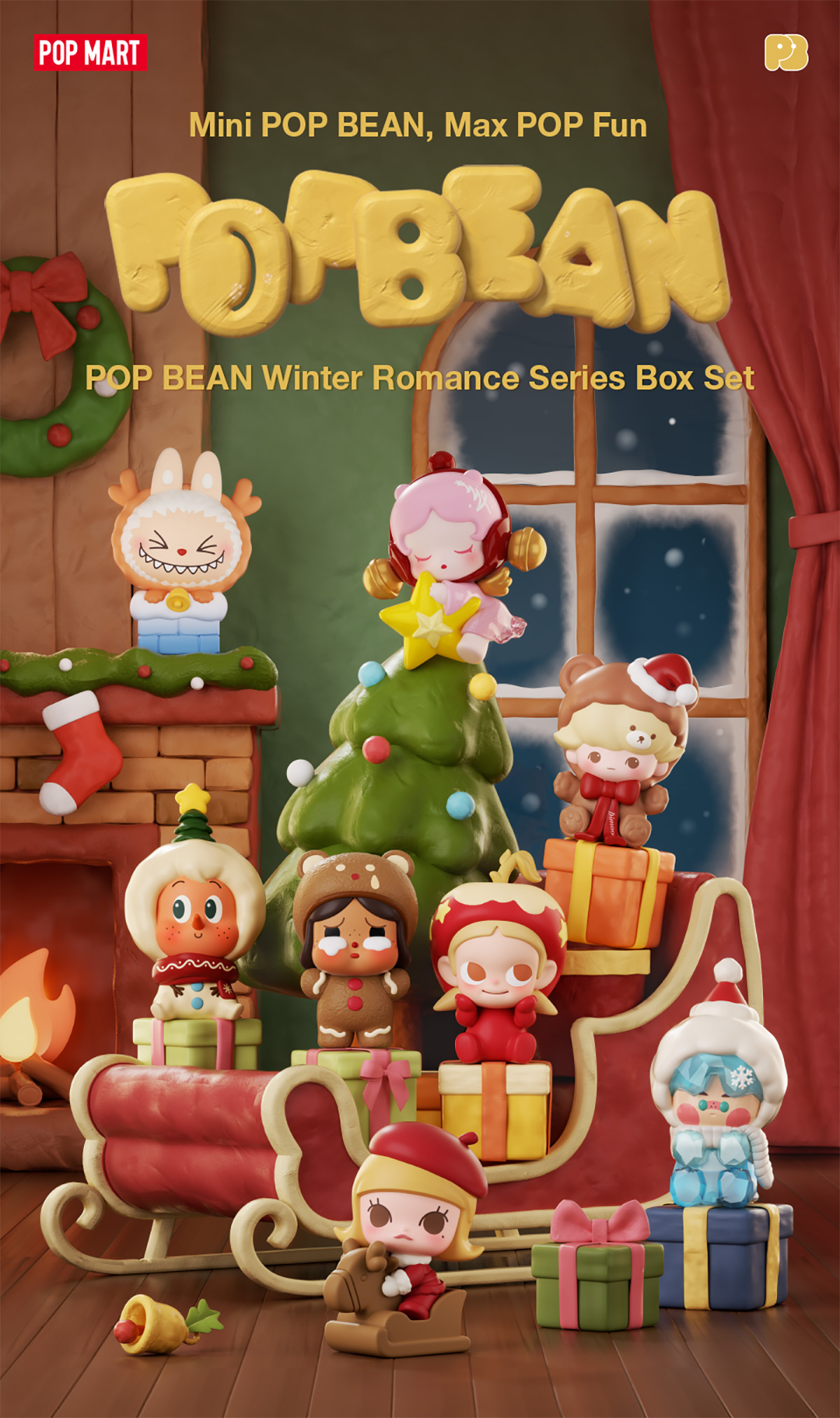 POP BEAN Winter Romance Series Box Set - POP MART (New Zealand)