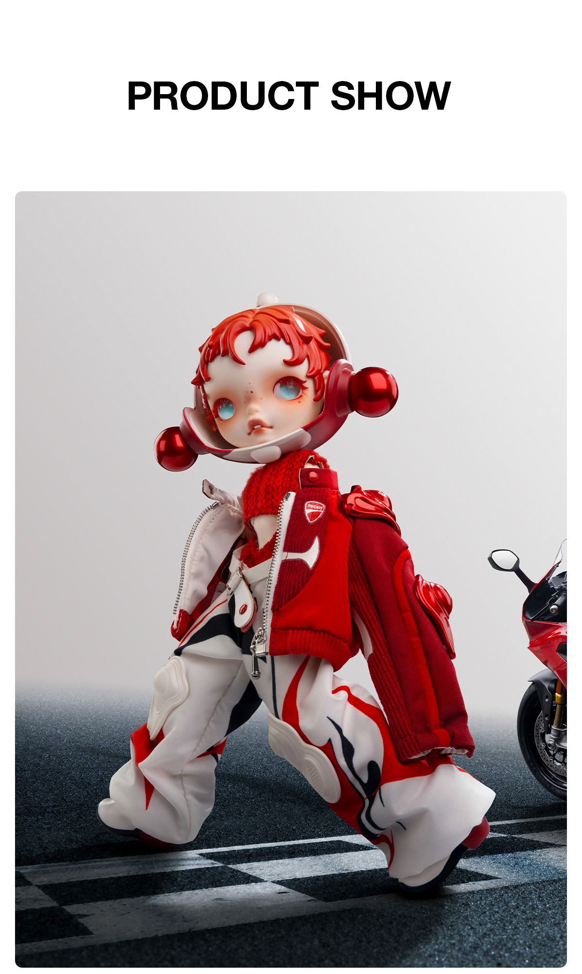 SKULLPANDA × DUCATI 1/6 Action Figure - POP MART (Netherlands)