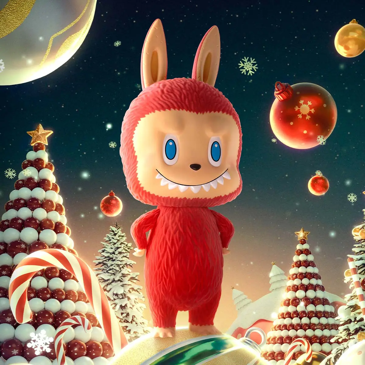 MEGA LABUBU TEC 1000% Winter Holiday - POP MART (Japan)