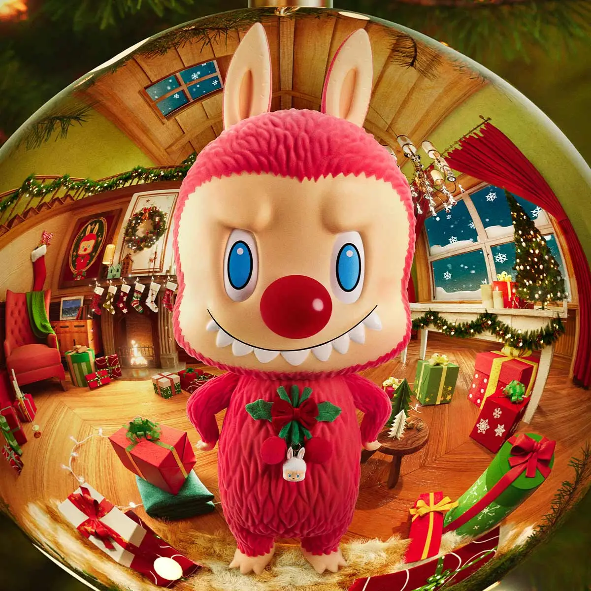 MEGA LABUBU TEC 1000% Winter Holiday - POP MART (Australia)