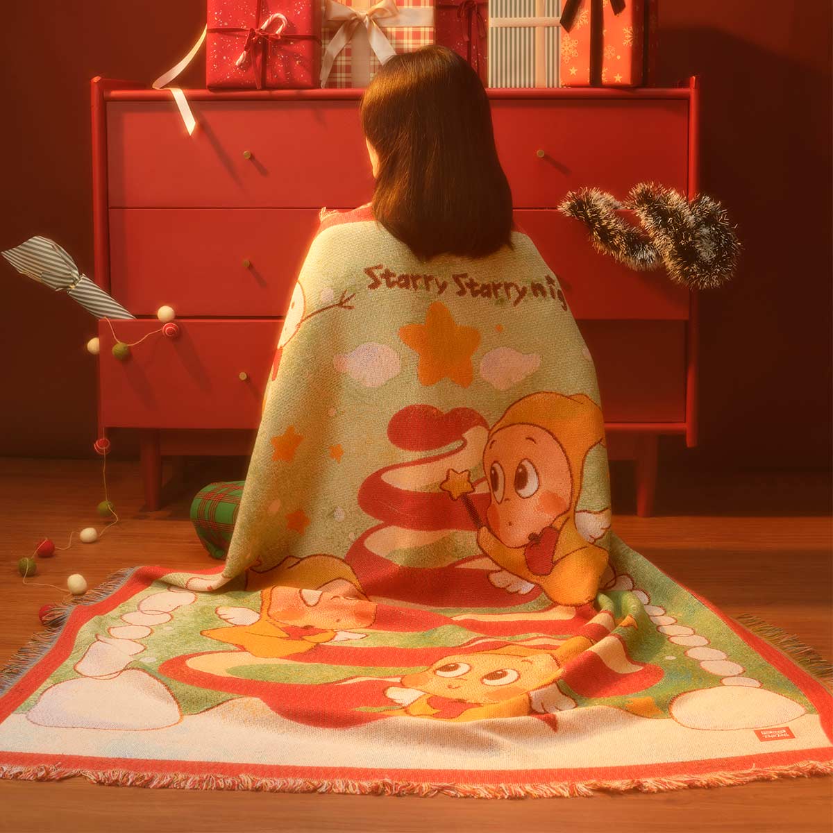 その他 APPLEof MYEYETwinkleTwinkleThrowBlanket Apple of My Eye Series - Twinkle Twinkle Throw Blanket - POP MART