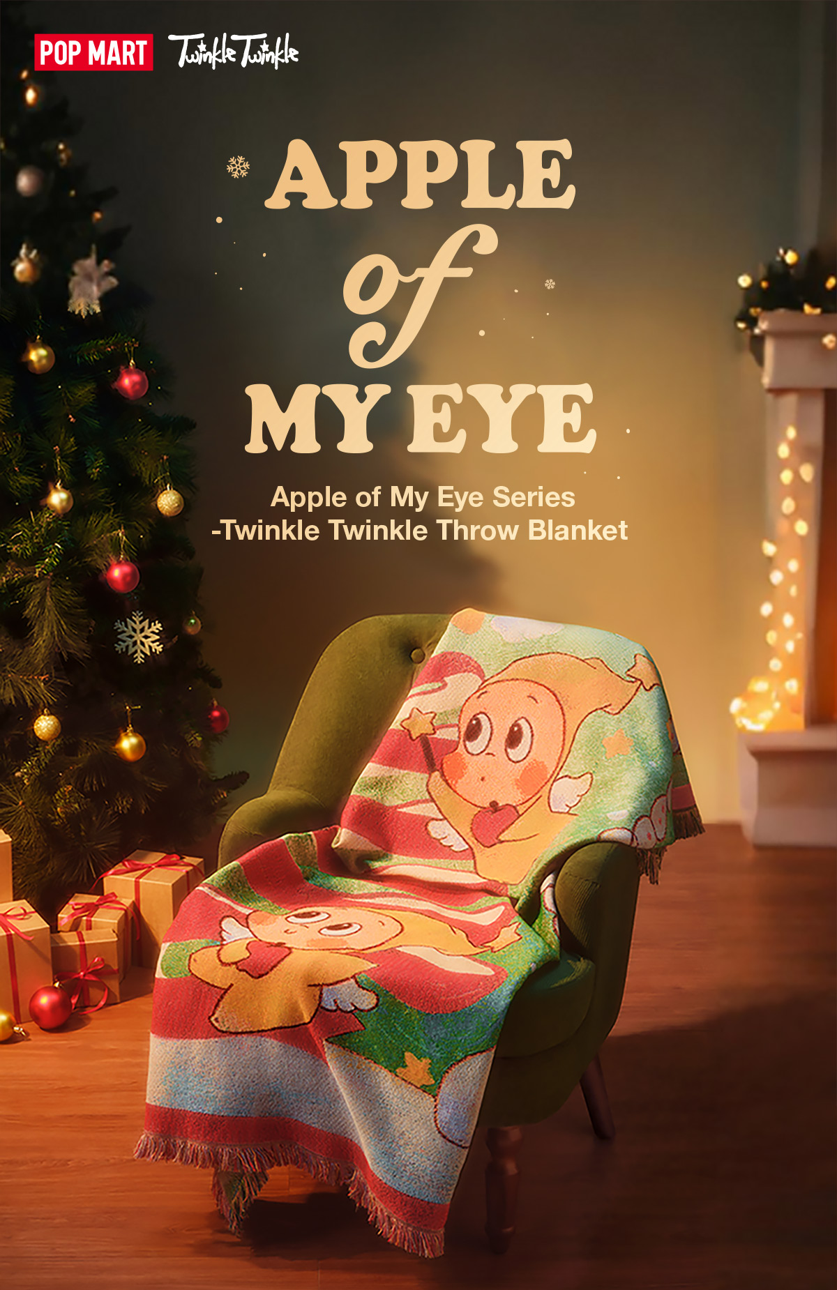 Apple of My Eye Series - Twinkle Twinkle Throw Blanket - POP MART