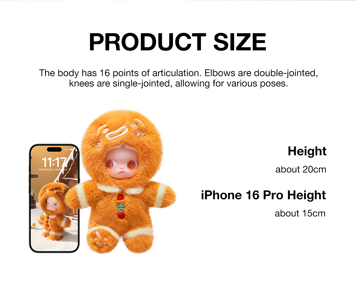 Zsiga Gingerbread Man 1/8 Action Figure - POP MART (Italy)