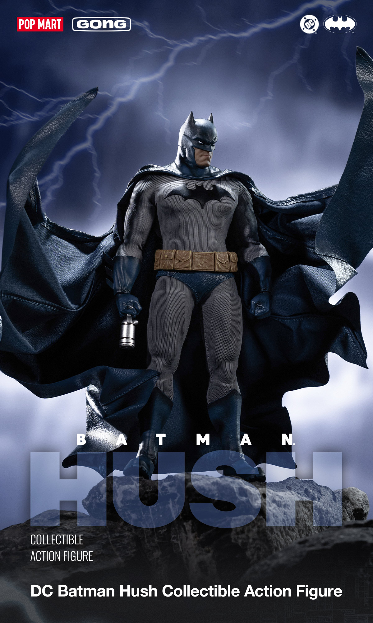 POP MART DC BATMAN HUSH アクションフィギュア DC Batman Hush Collectible Action Figure - POP MART (Japan)