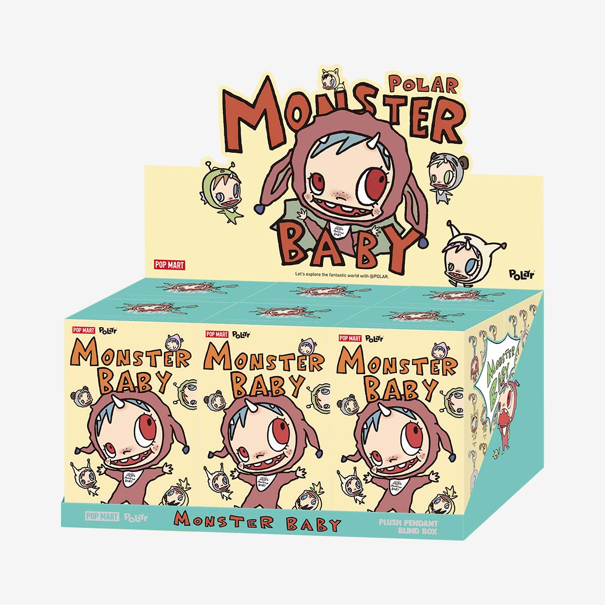 POLAR-Monster Baby Collection Series Plush Pendant Ver.1 - POP