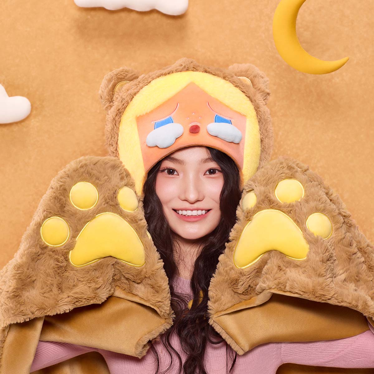 Dreamcatcher POP UP 限定 ブランケット POP BEAN Fluffy & Cozyシリーズ CRYBABY ブランケット - POP MART (Japan)