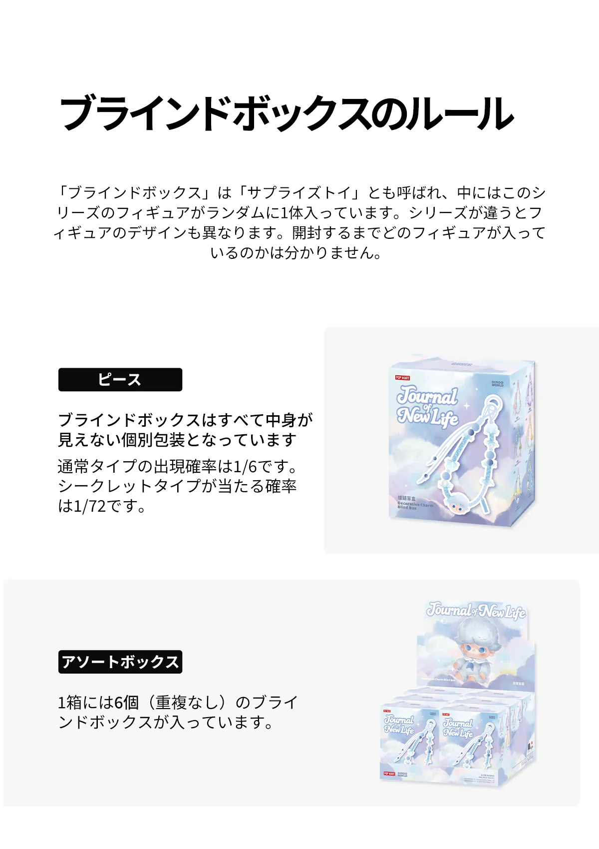 DIMOO Journal of New Life シリーズチャーム - POP MART (Japan)