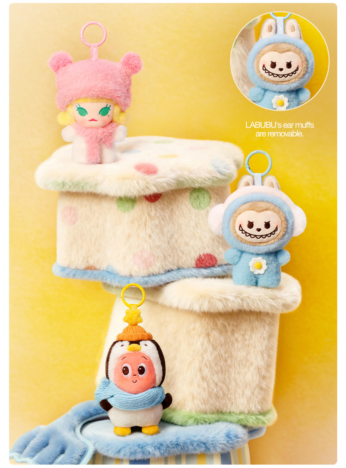 POP BEAN Fluffy & Cozy Series-Plush Pendant Blind Box - POP MART