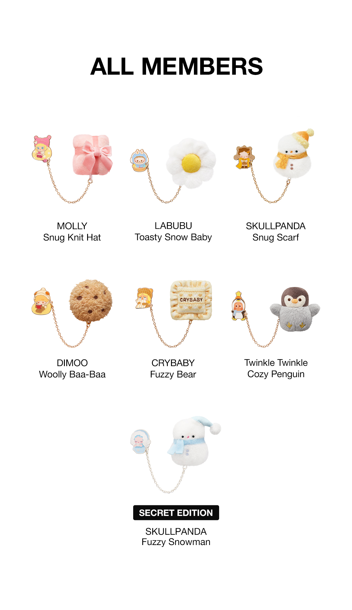 POP BEAN Fluffy & Cozy Series-Fridge Magnet Blind Box - POP MART