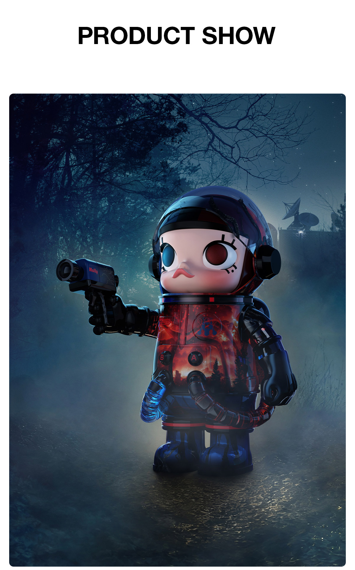MEGA SPACE MOLLY 1000% Stranger Things - POP MART (Singapore)