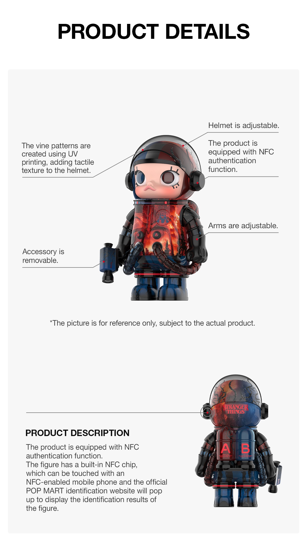 MEGA SPACE MOLLY 1000% Stranger Things - POP MART (Australia)