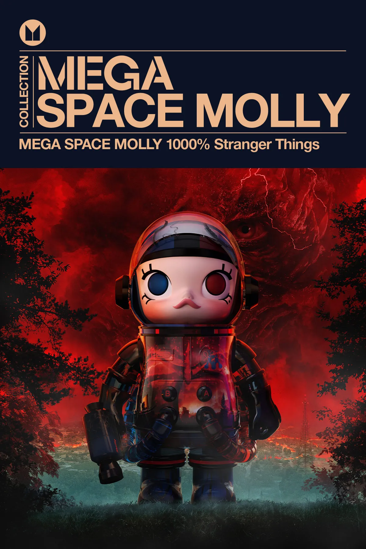 MEGA SPACE MOLLY 1000% Stranger Things-Copy - POP MART (Japan)