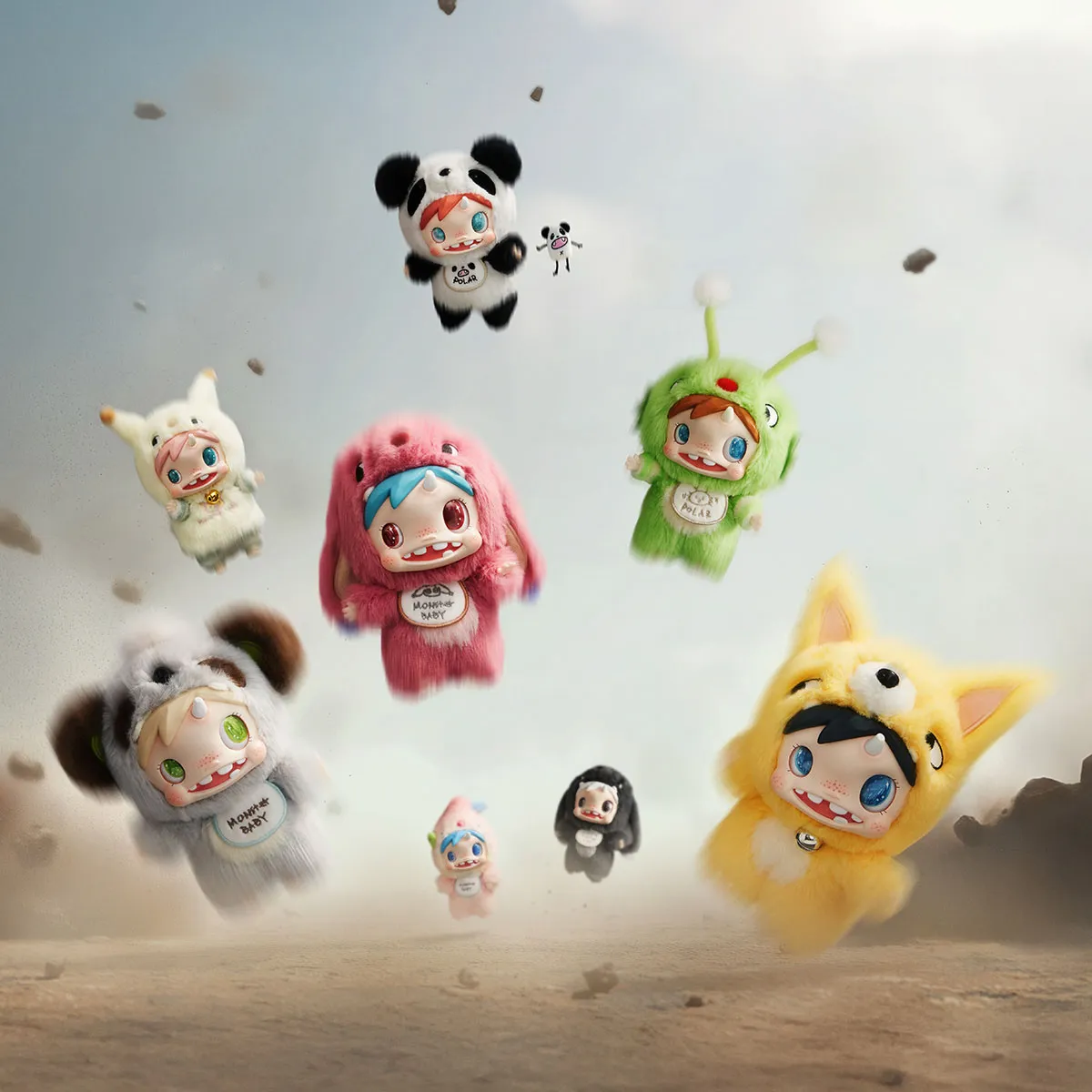 POLAR Monster Baby CollectionシリーズぬいぐるみペンダントVer.1 