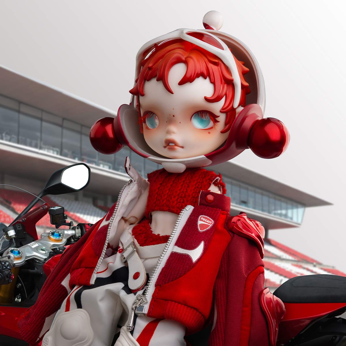 POPMART　スカルパンダ× DUCATIコラボ 1/6 フィギュア SKULLPANDA × DUCATI 1/6 Action Figure - POP MART (Netherlands)