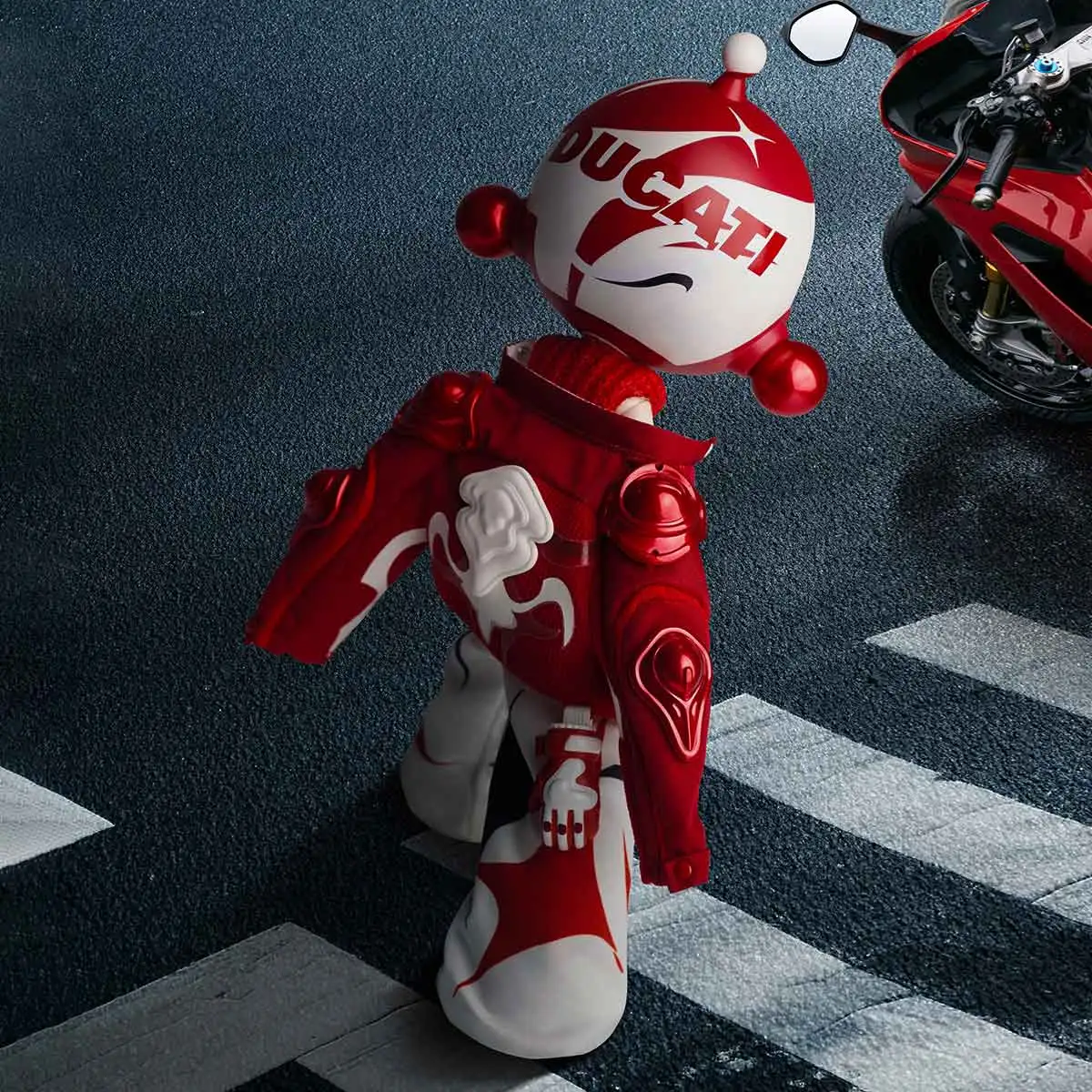SKULLPANDA × DUCATI 1/6 アクションフィギュア - POP MART (Vietnam)