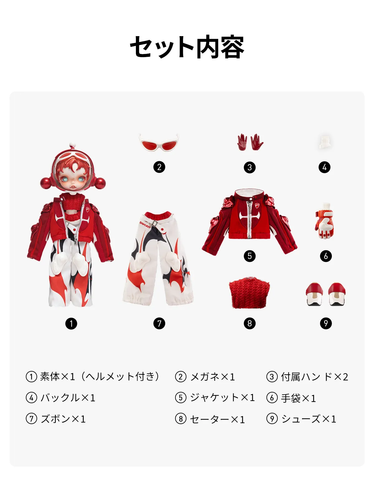 SKULLPANDA × DUCATI 1/6 アクションフィギュア - POP MART (Japan)