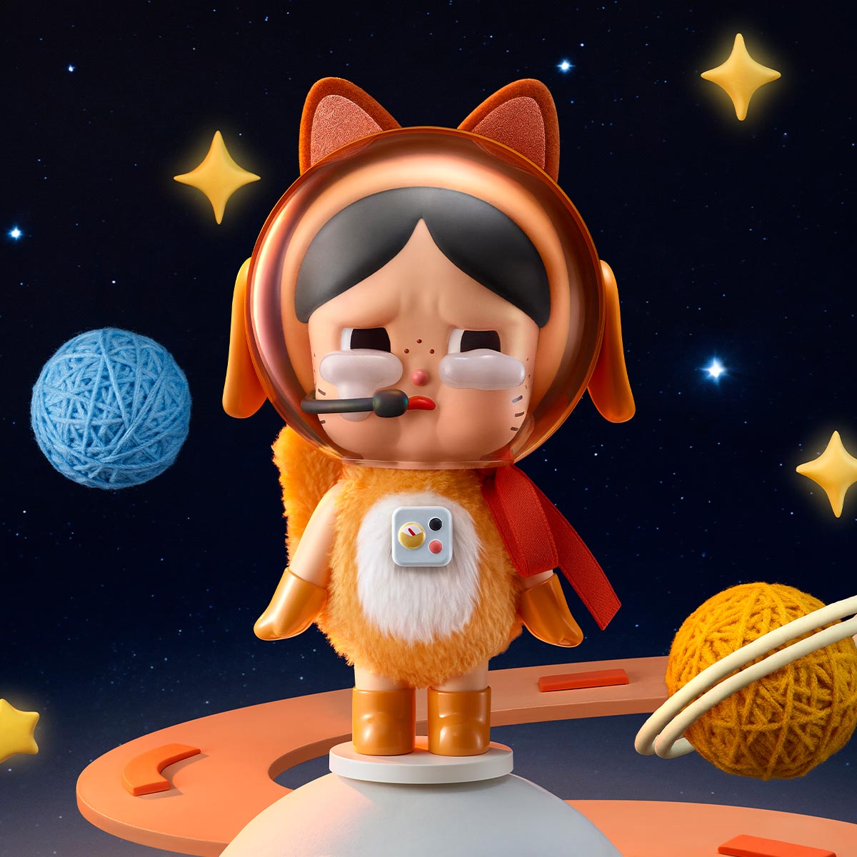 その他 POP MART CRYBABY space cat orange Crybaby Space Cat Figurine-Orange - POP MART (Japan)
