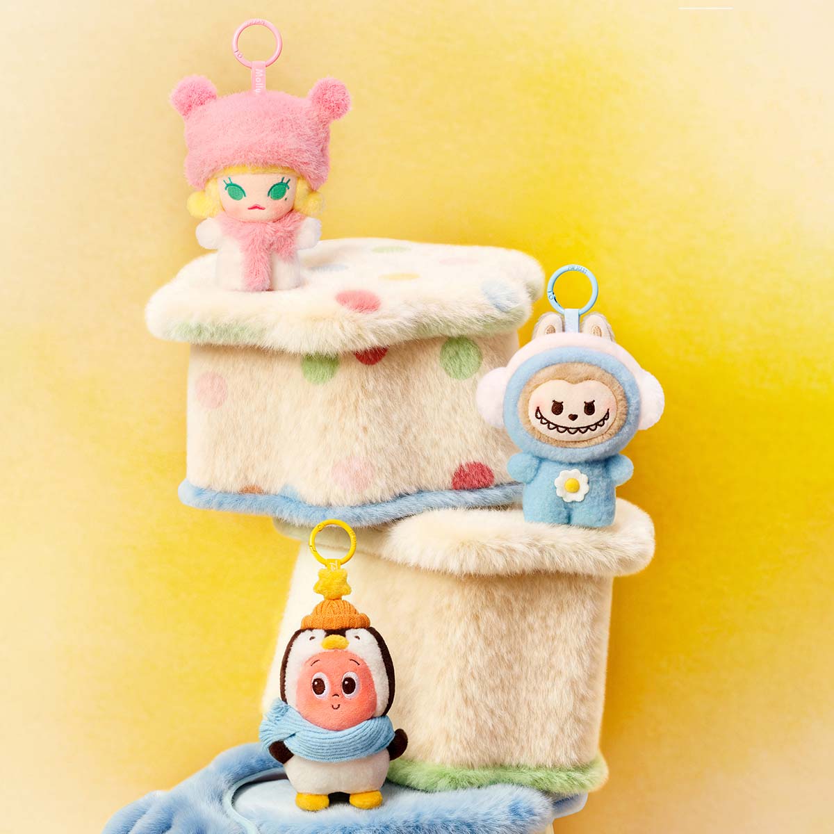POP BEAN Fluffy & Cozy ぬいぐるみペンダント　国内未発売 POP BEAN Fluffy & Cozy シリーズぬいぐるみペンダント - POP MART (Japan)