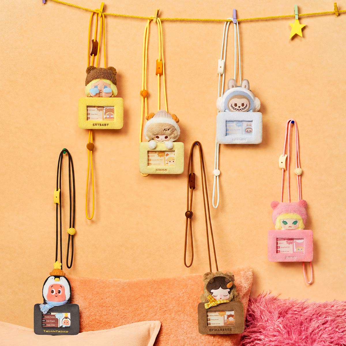 POP BEAN Fluffy & Cozy シリーズカードホルダー - POP MART (New Zealand)