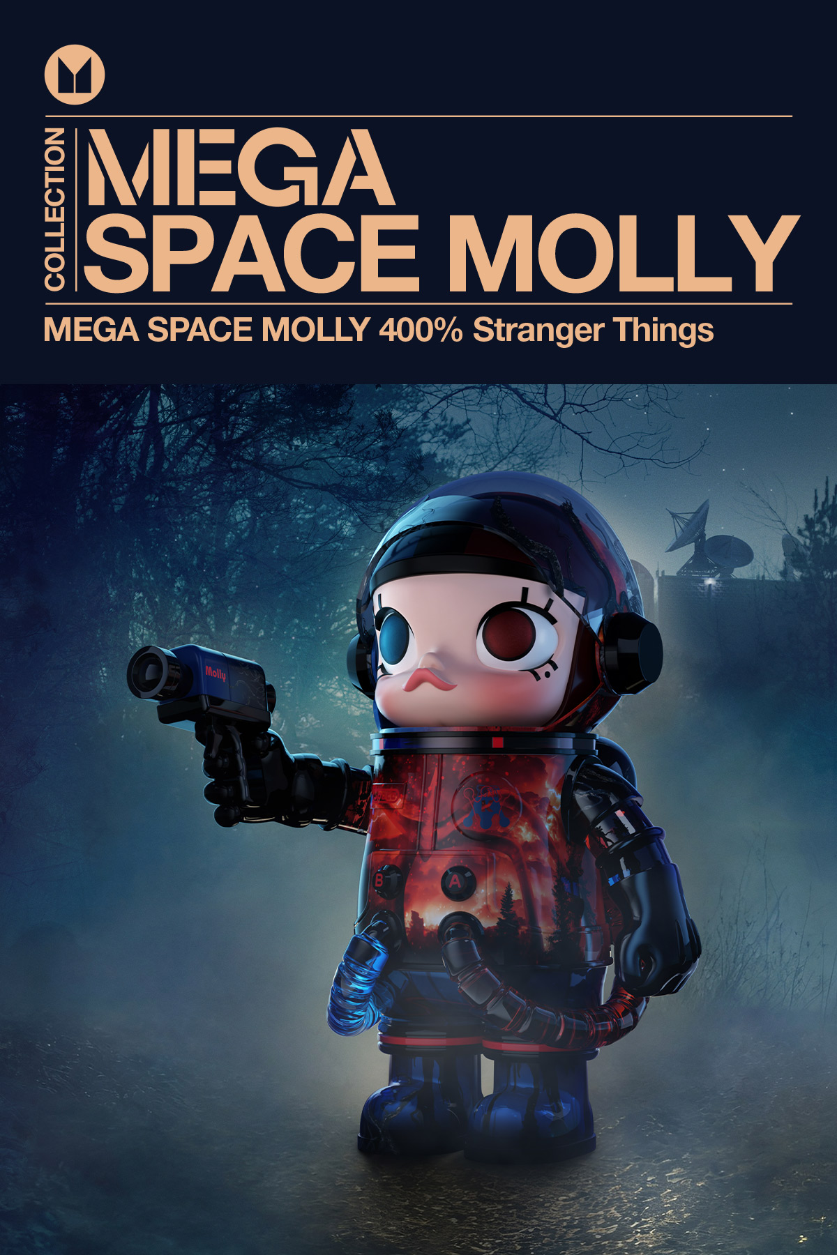 MEGA SPACE MOLLY 400% Stranger Things - POP MART (Hungary)