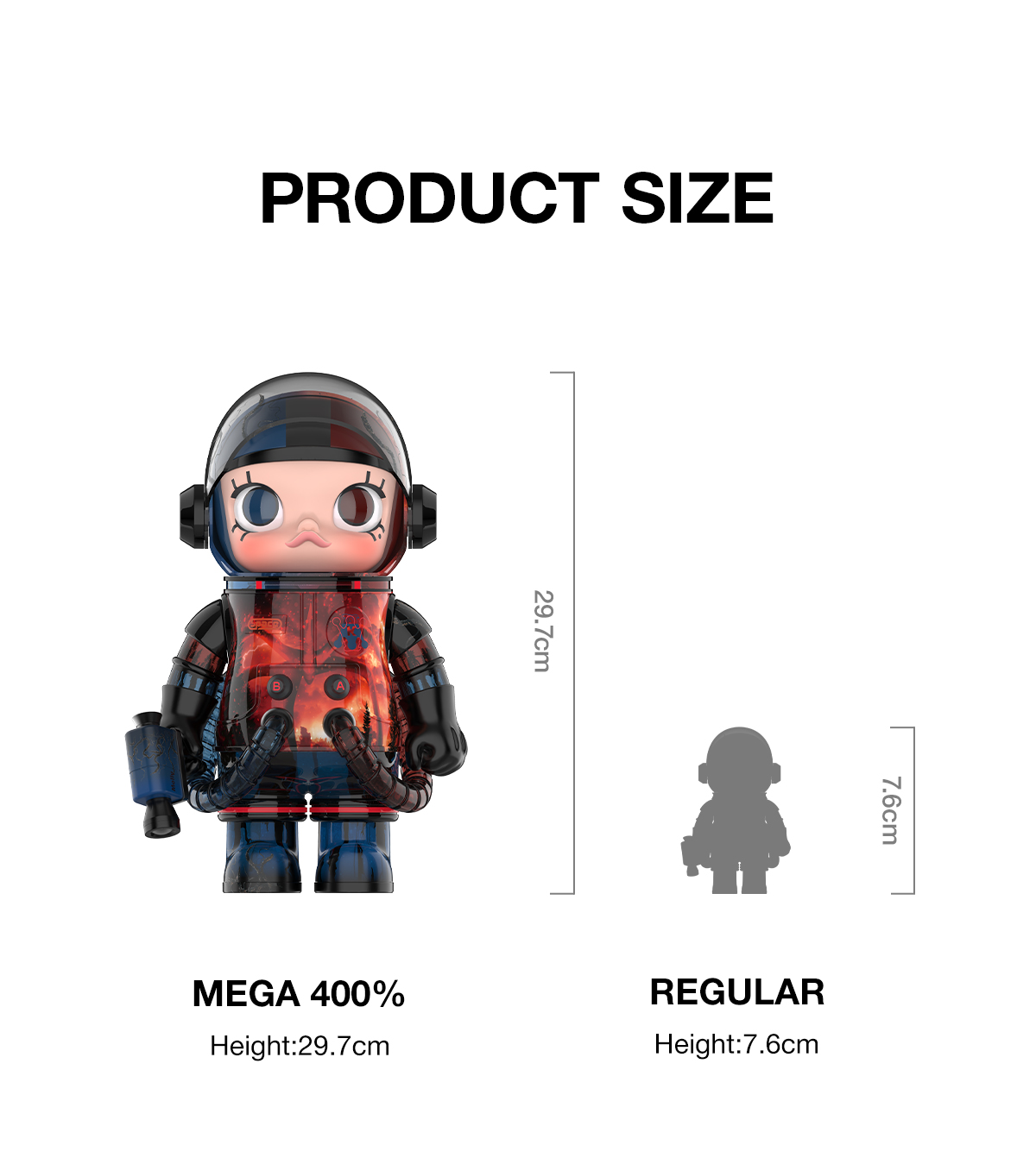 MEGA SPACE MOLLY 400% Stranger Things - POP MART (Hungary)