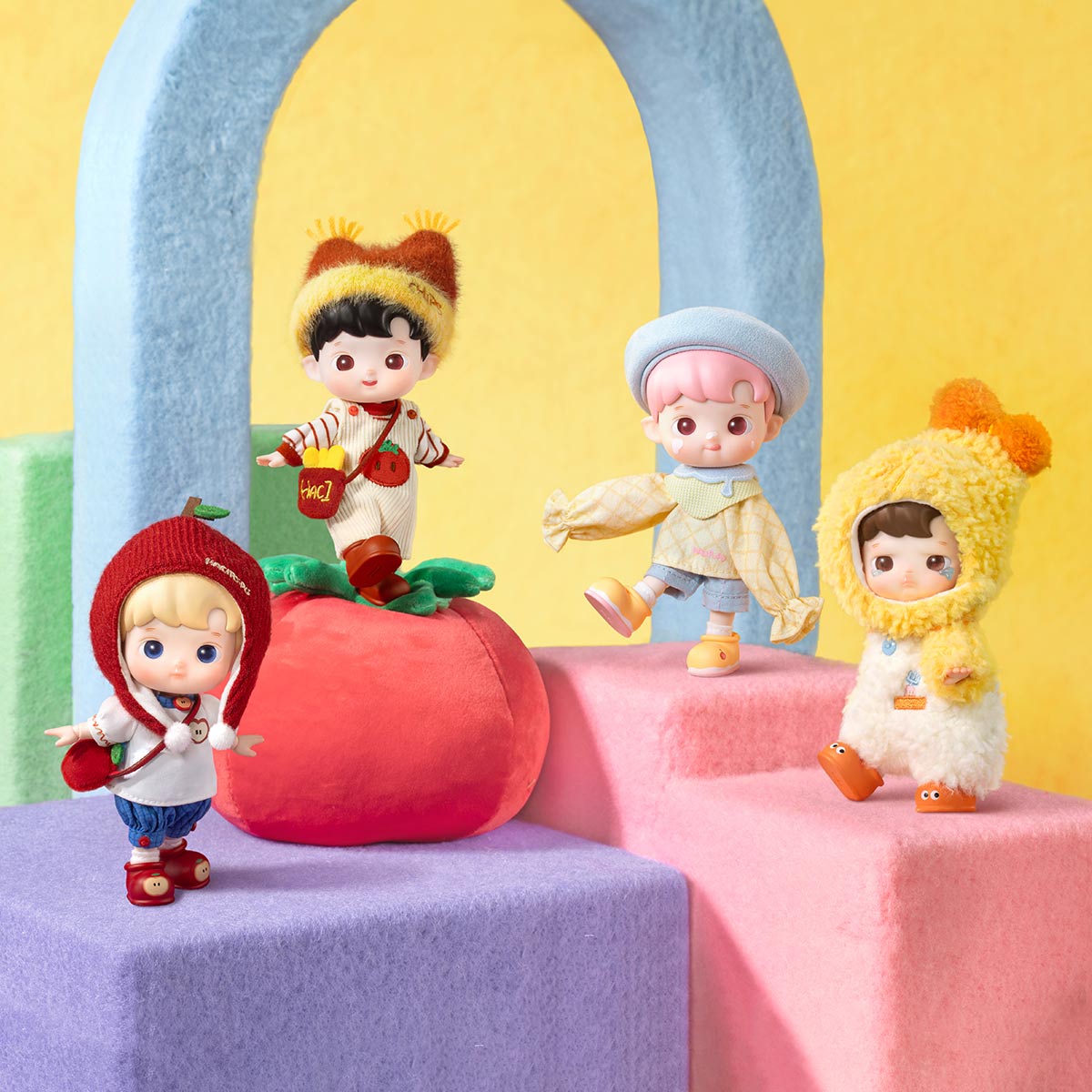 ハチププ　HACIPUPU アクションフィギュア　Little Foodie ② HACIPUPU Little Foodie シリーズ1/12 アクションフィギュア - POP